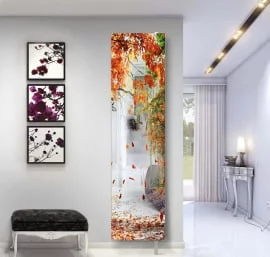 Поворотный зеркальный шкаф Драйв Шелф Арт (левый) Беленый дуб