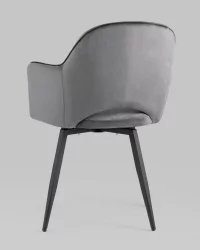 Стул Венера вращающийся велюр Серый