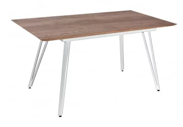 Стол раскладной Диего 140-180 вхите Галифакс Табак / white