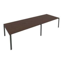 Переговорный стол (2 столешницы) Метал Сйстем Б.ПРГ-2.5 Венге/Антрацит / Metal System