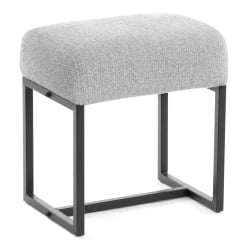 Пуф Charli Lux/Чарли Люкс П велюр/букле, VT shape silver