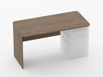 Стол прямой под встроенную тумбу Glassy 1.101.14Пр Дуб Верцаска