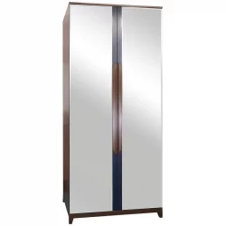 Шкаф двухстворчатый Сканди с зеркалами Сапфир