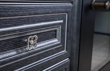 Тумба кухонная 800 с 3 ящиками (4) Италия ЛД 275.166.000 Черный Дуб темный