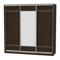 Шкаф-купе B-230х235х60-1(Венге-D7D8D7)