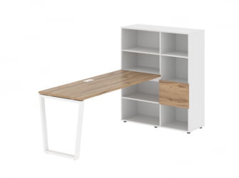 Рабочая станция EDIS EVRST 1117 Дуб Денвер светлый Белый Белый