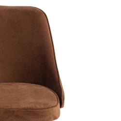 Стул барный KISH (mod. 714) ткань/металл, 50х57х110 см, высота до сиденья 78 см, коричневый barkhat 11/черный