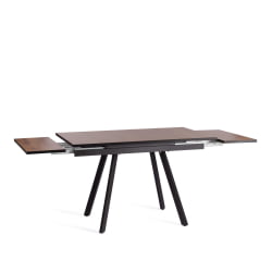 Стол VIGO ЛДСП/HPL/металл, 120 x 80 x 30 х 30 х 75 см, Дуб Вотан/черный