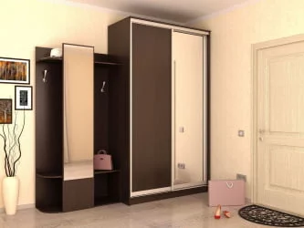 Шкаф купе 2-ух дверный Хит-23-12-15 Аруба Венге