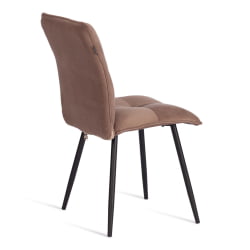 Стул обеденный Sweet велюр, 46х55х88, бежевый/черный, (Porsche 5)