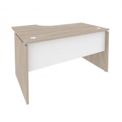 Стол эргономичный правый ОНИКС О.СА-2Р Дуб Аттик/Белый / ONIX O.SA-2R