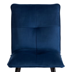 Металлический стул Sweet LT, велюр, Blue (синий), 41х55х88 см