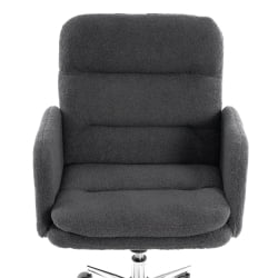 Кресло Довер хром букле, серый, барни грей / Dover barni grey