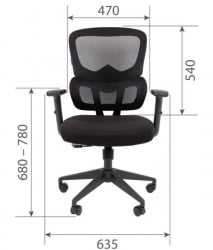 Кресло руководителя Chairman CH560 БП Черный