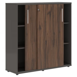 Шкаф с дверьми-купе ЕДИС ЕМC 1343 Дуб Денвер темный Белый Мокко / EDIS EMC