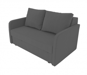 Серый диван Лоджия Велюр (Berhouse) Цвет фасада: Серый Велюто 12; Тип: Прямой; Материал фасада: Металл/Велюр