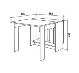 Раскладной стол ПВХ Венге