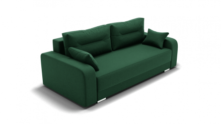 Диван Модерн -1 (ЗР) Цвет фасада: Зеленый; Тип: Прямой; Материал фасада: Металл/Велюр