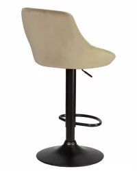 Стул барный DOBRIN LOGAN BLACK Мокко велюр MJ9-9
