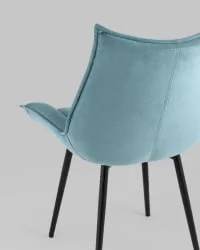 Стул обеденный Осло велюр Пыльно-голубой