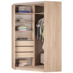 Шкаф-купе ЙА-230х1400-718-2(Белый-Д1Д1) / YA-230х1400-718-2(Белый-D1D1)