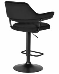 Стул барный DOBRIN CHARLY BLACK (черный велюр (MJ9-101))