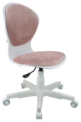 Кресло 1139 FW PL White велюр Bliss 08 розовый