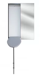 Настенный шкаф Iron Slim (правый, купе) Венге