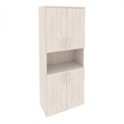 Шкаф высокий широкий (4 низких фасада ЛДСП) ONIX O.ST-1.5 Денвер Светлый