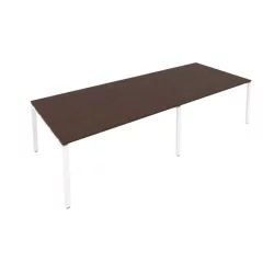 Переговорный стол (2 столешницы) Metal System Б.ПРГ-2.4 Венге/Белый