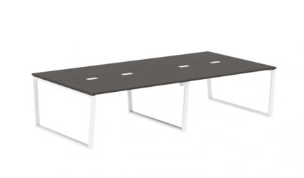 Стол переговорный ЕДИС ЕВCТ 3116 Мокко Мокко Белый / EDIS EVCT
