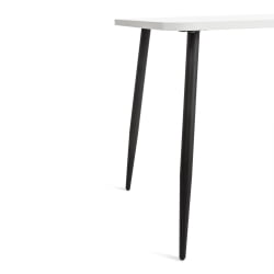 Стол PLUTO ЛДСП/металл, 120x80x77 см, Белый/Черный