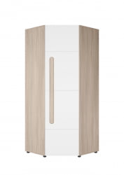 Шкаф угловой Палермо ШК-013 Ясень шимо светлый Белый