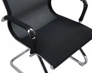 Офисное кресло для посетителей ДОБРИН CОДЙ МЕСХ Черный / DOBRIN CODY MESH