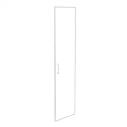 Фасад стекло в раме высокий правый (лакобель, белый) ОНИКС О.СР-1(Р) вхите / ONIX O.SR-1(R) white