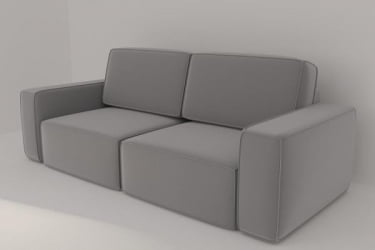 Диван прямой Сунндал (Berhouse) Цвет фасада: Левис 02 велюр; Тип: Прямой; Материал фасада: Металл/Велюр