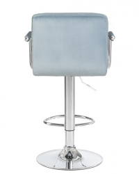 Стул барный DOBRIN KRUGER ARM (пудрово-голубой велюр (MJ9-74)) 2 шт