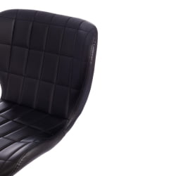 Барный стул AVIONIC (mod. KY712A) металл/экокожа, 45*53*86-107 см, черный/хром