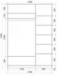 Шкаф-купе с фотопечатью Хит-24-17-77 Орхидея Ясень шимо темный