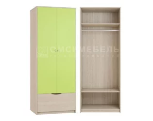Шкаф 2-х дверный Пионер Шк40 Дуб сонома-лайм