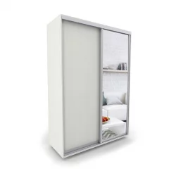 Шкаф-купе 2-х дверный Акцент-Сим ДЗ 1200х600  Выбеленное дерево