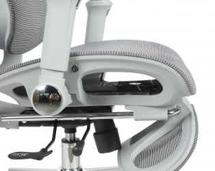 Кресло офисное ТопЧаирс Продигй с оттоманкой серый / TopChairs Prodigy