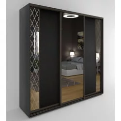 Шкаф-купе 3-х дверный Акцент-Вера ДР 1500х600 Венге