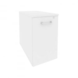 Тумба низкая выдвижная приставная / опорная ОНИКС О.ВТПО-1.8 Белый Бриллиант / ONIX O.VTPO-1.8