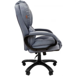 Кресло руководителя CHAIRMAN 434 HOME велюр Голубой