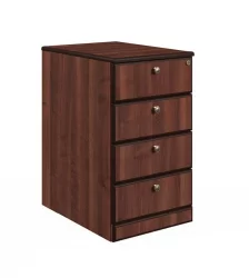 Тумба приставная с 4 ящиками BRN8630402 Темный орех