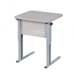 Парта одноместная рост 3-7 эргономичная Дуб Вотан/Металл Серый