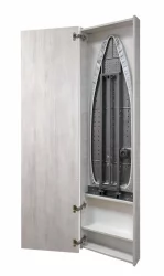 Шкаф с зеркалом Iron Box (левый) Беленый дуб