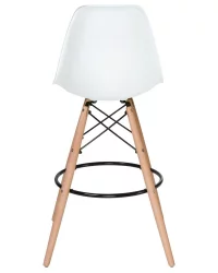 Стул барный ДОБРИН ДСВ БАР Белый В-02 / DOBRIN DSW BAR W-02