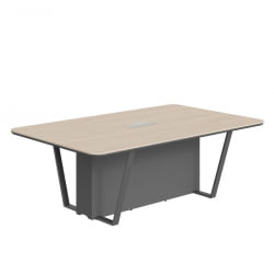 Стол для заседаний Line СФ-571722.1 Дуб светлый Черный графит